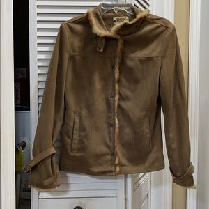 Storm suede jacket GG